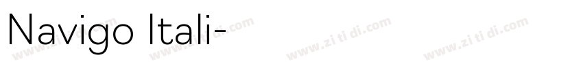 Navigo Itali字体转换